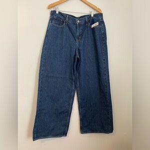 Old Navy Womens 14 mid rise Wow Baggy wide leg jeans Nwt